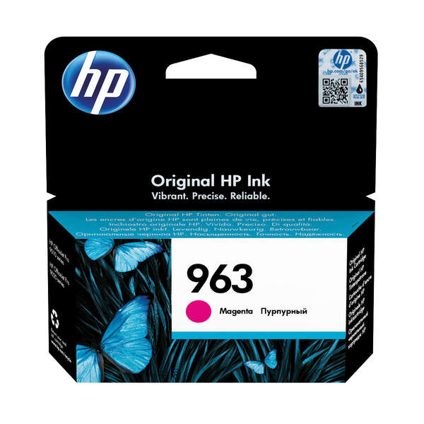 Hp 963 Magenta Cartucho De Tinta Original - 3Ja24Ae