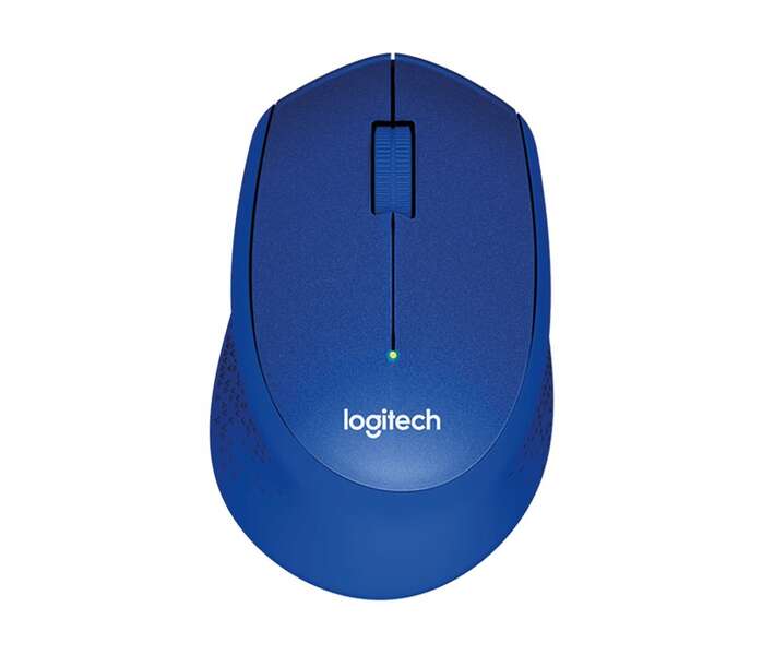 Logitech M330 Silent Plus Raton Inalambrico 1000Dpi - Silencioso - 3 Botones - Uso Diestro - Color Azul