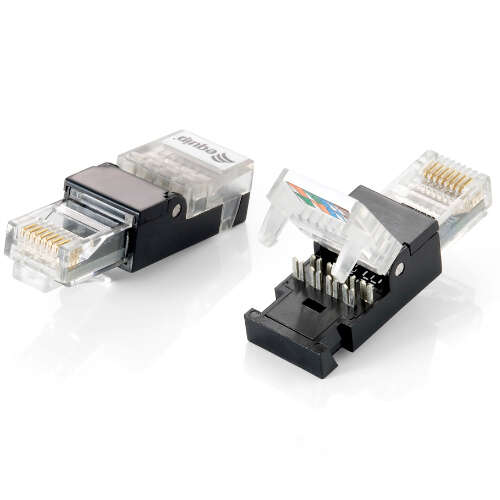 Equip Kit 2 Unidades Conectores Rj45 Cat 6 - Sin Herramientas
