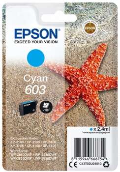 Epson 603 Cyan Cartucho De Tinta Original - C13T03U24010