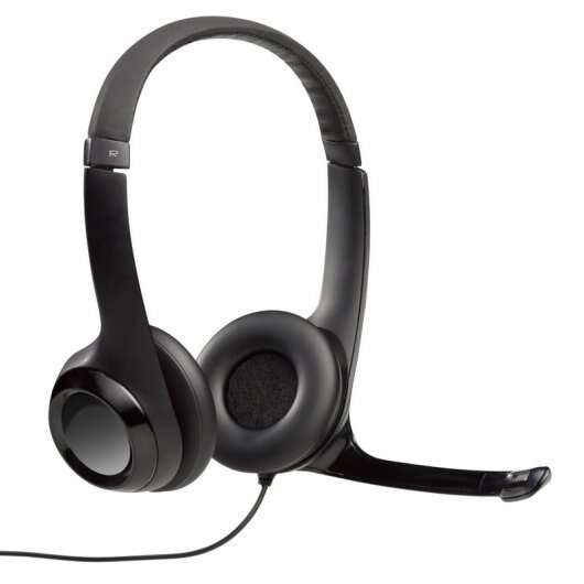 Logitech H390 Auriculares Con Microfono Plegable Usb - Diadema Ajustable - Almohadillas Acolchadas - Controles En Cable - Cable De 2.33M - Color Negro