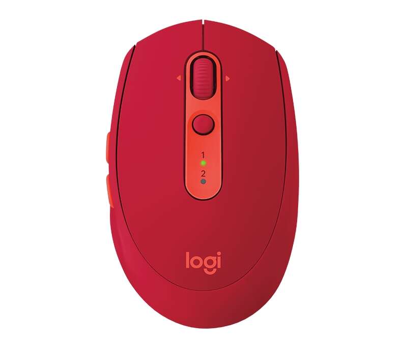 Logitech M590 Silent Raton Inalambrico Usb 1000Dpi - Silencioso - 7 Botones - Uso Diestro - Color Rojo