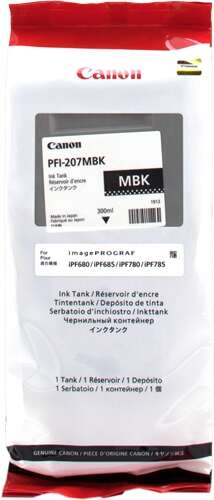 Canon Pfi207 Negro Mate Cartucho De Tinta Original - Pfi207Mbk/8788B001