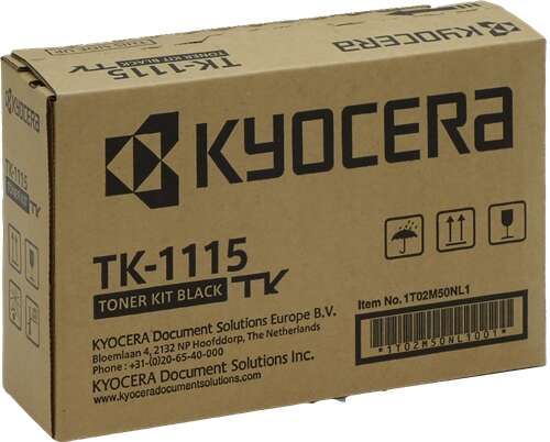 Kyocera Tk1115 Negro Cartucho De Toner Original - 1T02M50Nl0/1T02M50Nl1