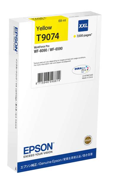 Epson T9074 Amarillo Cartucho De Tinta Original - C13T907440