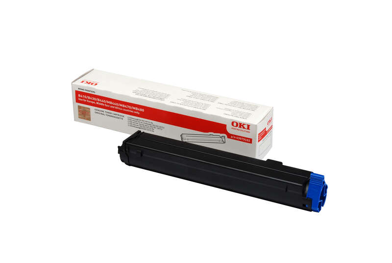 Oki B410/B420/B430/B440/Mb460/Mb470/Mb480 Negro Cartucho De Toner Original - 43979102