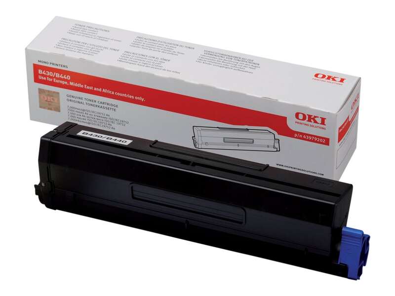 Oki B430/B440/Mb460/Mb470/Mb480 Negro Cartucho De Toner Original - 43979202