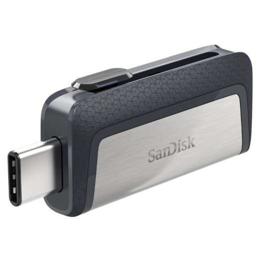 Sandisk Ultra Dual Memoria Usb-C Y Usb-A 32Gb - Hasta 150Mb/S De Lectura - Diseño Metalico - Color Acero/Negro (Pendrive)