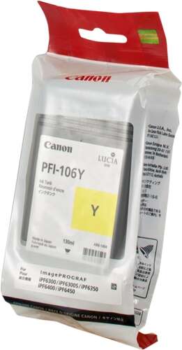 Canon Pfi106 Amarillo Cartucho De Tinta Original - Pfi106Y/6624B001