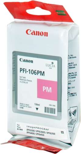 Canon Pfi106 Magenta Photo Cartucho De Tinta Original - Pfi106Mc/6626B001