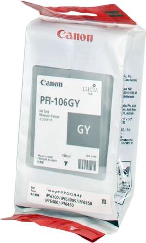 Canon Pfi106 Gris Cartucho De Tinta Original - Pfi106Gy/6630B001