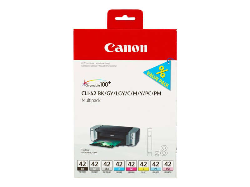 Canon Cli42 Pack De 8 Cartuchos De Tinta Originales - 6384B010