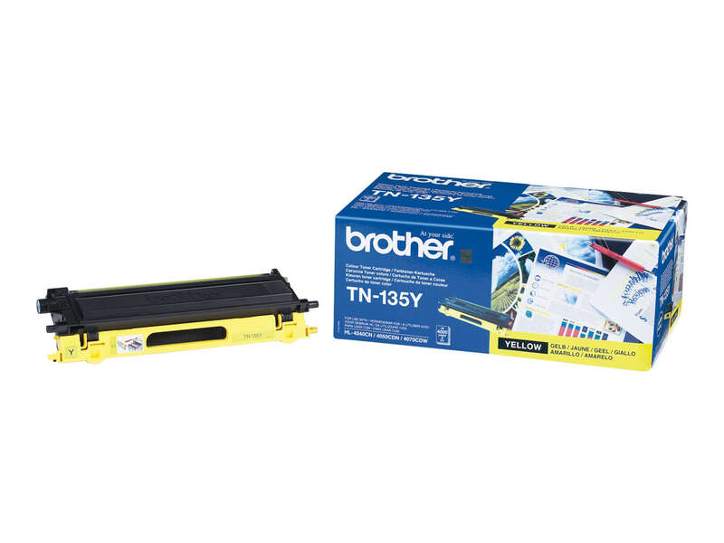 Brother Tn135 Amarillo Cartucho De Toner Original - Tn135Y