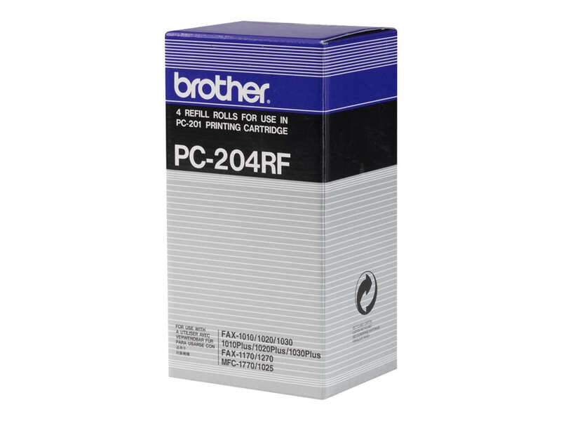 Brother Pc204Rf Pack De 4 Rollos De Transferencia Termica Originales