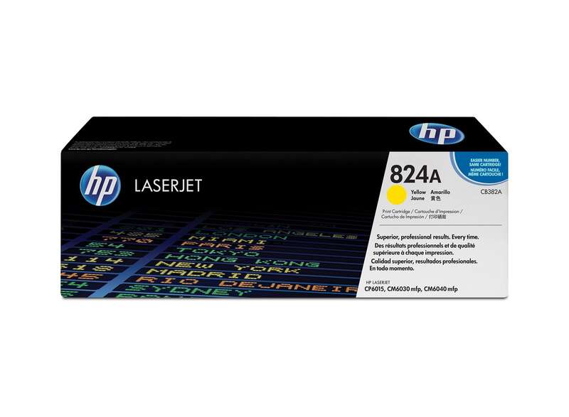 Hp Cb382A Amarillo Cartucho De Toner Original - 824A