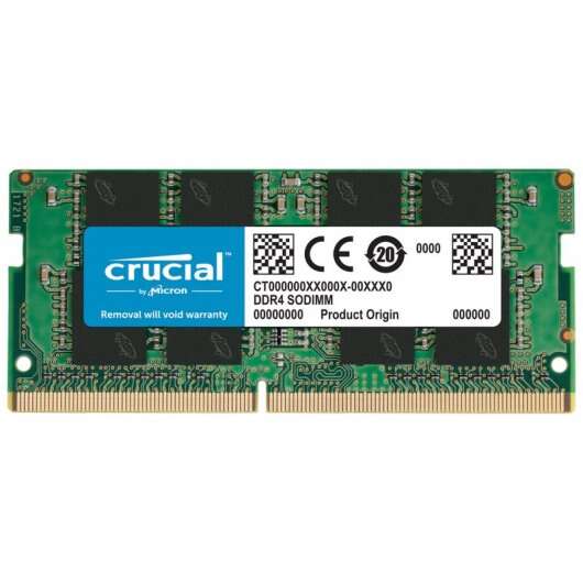 Crucial Memoria Ram Ddr4 8Gb 2666Mhz Pc4-21300 Cl19 Sodimm