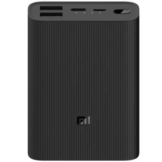 Xiaomi Powerbank 3 Ultra Compact Bateria Externa/Power Bank 10000 Mah - Quick Charge 3.0 - 2X Usb-A , 1X Usb-C, 1X Micro Usb - Color Negro
