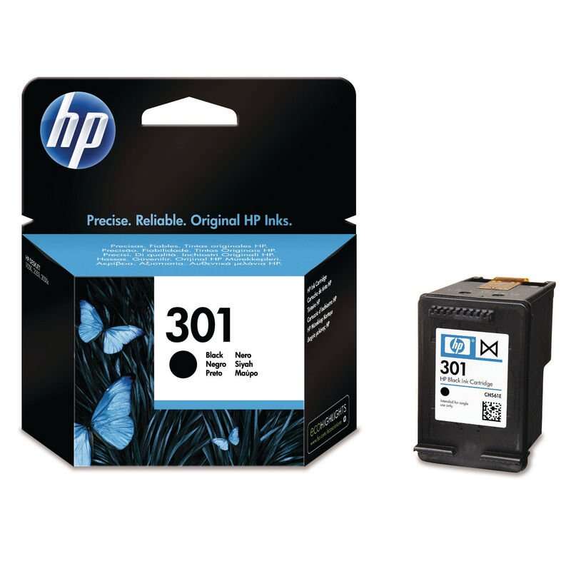 Hp 301 Negro Cartucho De Tinta Original - Ch561Ee