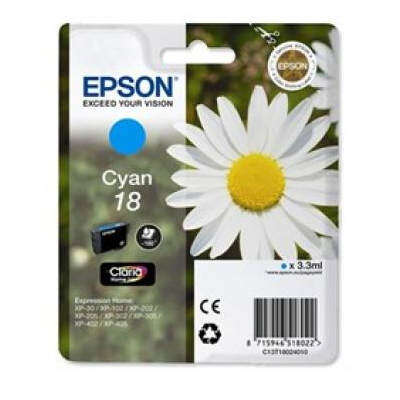 Epson T1802 (18) Cyan Cartucho De Tinta Original - C13T18024012