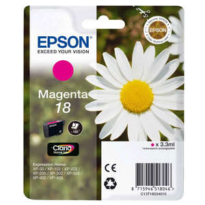 Epson T1803 (18) Magenta Cartucho De Tinta Original - C13T18034012