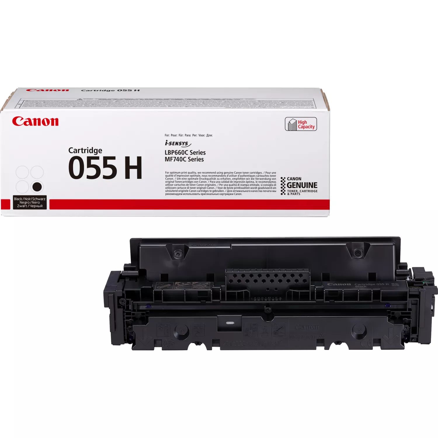 Canon 055H Negro Cartucho De Toner Original - 3020C002