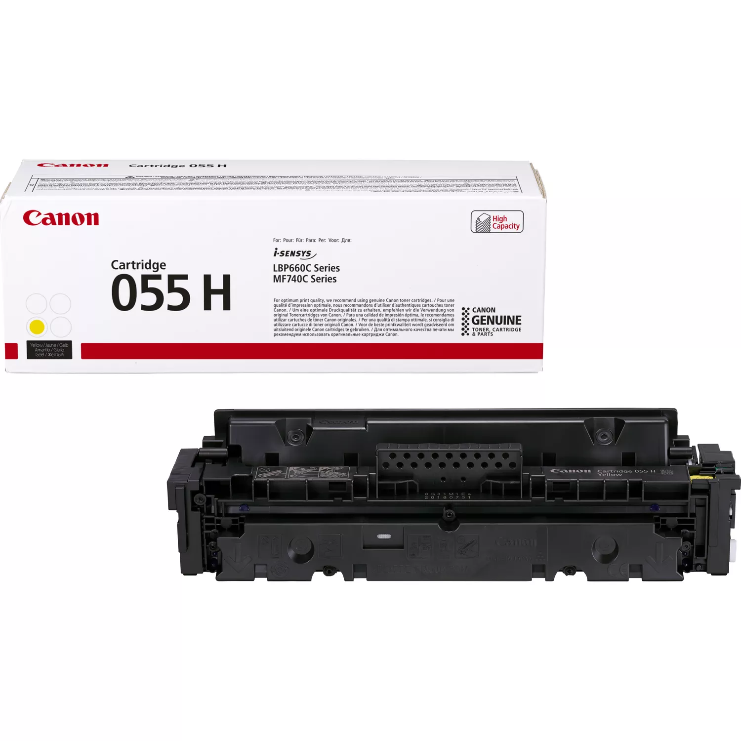 Canon 055H Amarillo Cartucho De Toner Original - 3017C002