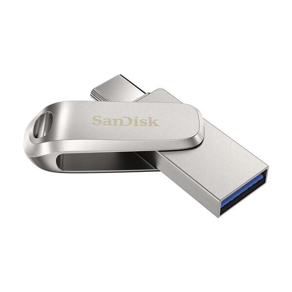 Sandisk Ultra Dual Drive Luxe Memoria Usb-C Y Usb-A 32Gb - Hasta 150Mb/S De Lectura - Diseño Metalico (Pendrive)