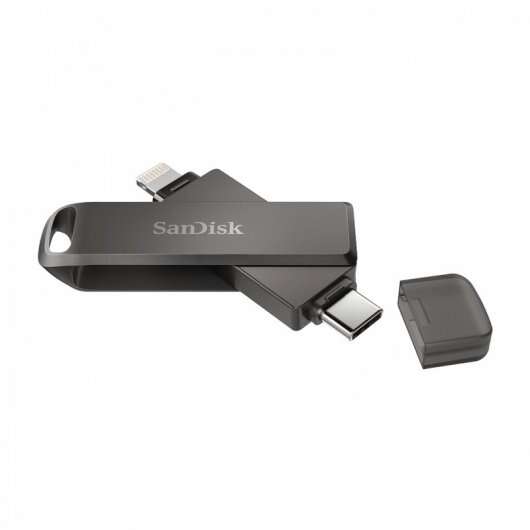Sandisk Ixpand Luxe Memoria Usb-C Y Lightning 64Gb - Color Negro (Pendrive)