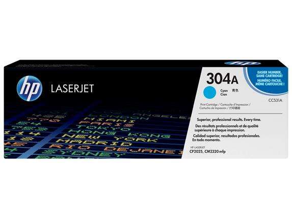 Hp Cc531A Cyan Cartucho De Toner Original - 304A