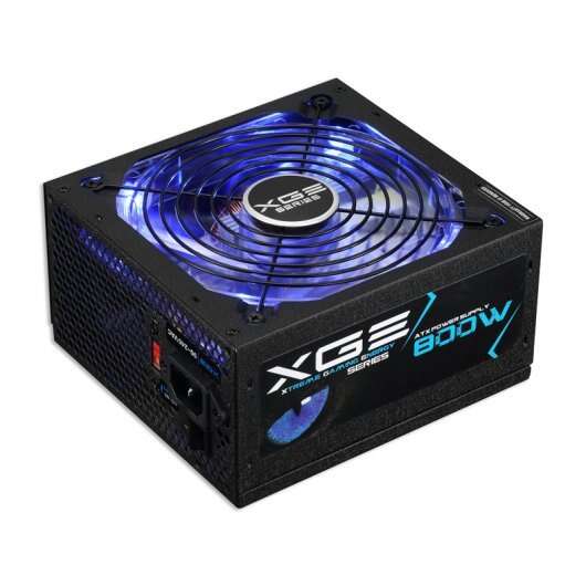 Tooq Xge Ii Fuente De Alimentacion Gaming 800W Atx 2.3 12V - Pfc Activo - Certificacion 80 Plus Bronze - Ventilador Silencioso 140Mm Con Iluminacion Led - Color Negro