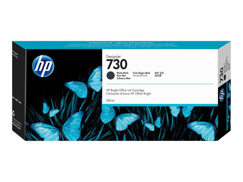 Hp 730 Negro Mate Cartucho De Tinta Original - P2V71A