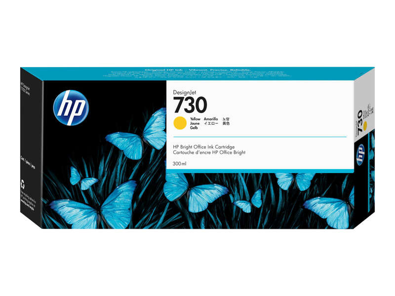 Hp 730 Amarillo Cartucho De Tinta Original - P2V70A