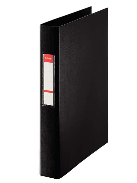 Esselte Carpeta De Anillas - Formato Folio - Capacidad Para 190 Hojas - 2 Anillas De 25Mm - Color Negro