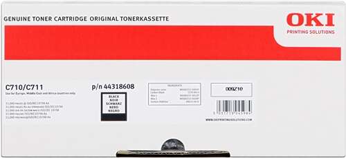 Oki C710/C711 Negro Cartucho De Toner Original - 44318608