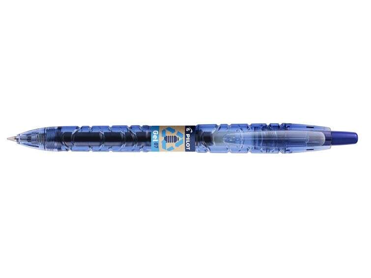 Pilot Boligrafo De Bola Retractil B2P Gel Begreen - Tinta De Gel - Punta 0.7Mm - Trazo 0.32Mm - 89,8% De Plastico Reciclado - Recargable - Color Azul