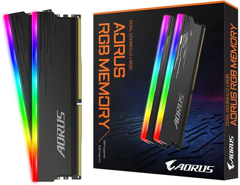 Gigabyte Aorus Rgb Ddr4 3333Mhz Pc4-26600 16Gb 2X8Gb Cl19