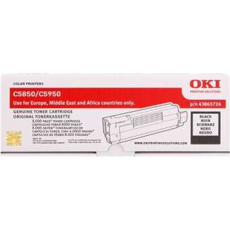 Oki C5850/C5950/Mc560 Negro Cartucho De Toner Original - 43865724