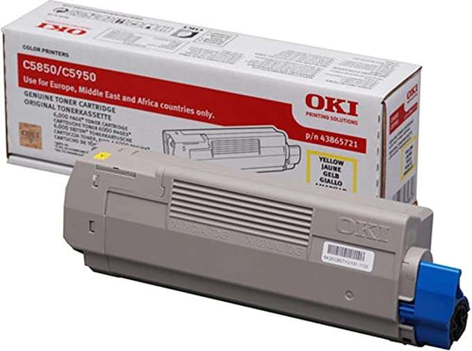 Oki C5850/C5950/Mc560 Amarillo Cartucho De Toner Original - 43865721