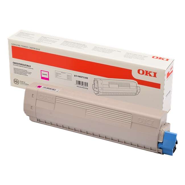 Oki C823/C833/C843 Magenta Cartucho De Toner Original - 46471102