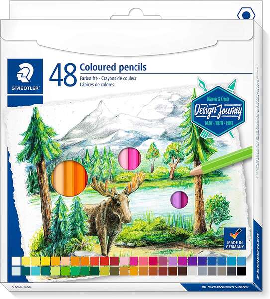 Staedtler 146C Pack De 48 Lapices De Colores - Mina Suave - Colores Surtidos