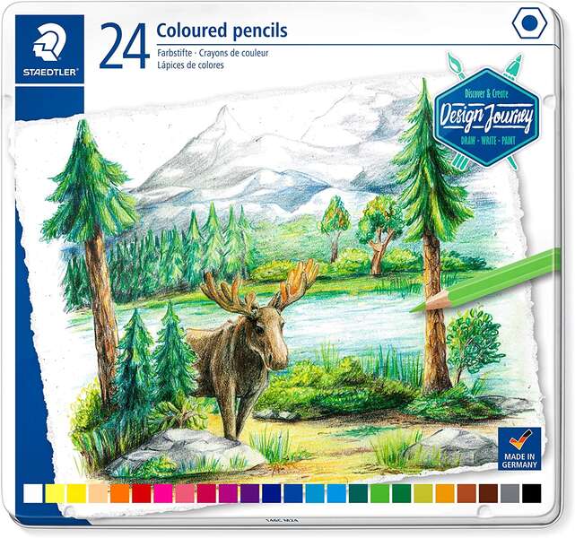 Staedtler 146C Pack De 24 Lapices De Colores - Mina Suave - Colores Surtidos