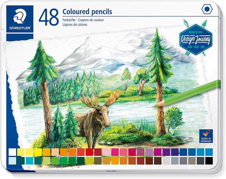 Staedtler 146C Pack De 48 Lapices De Colores - Mina Suave - Colores Surtidos