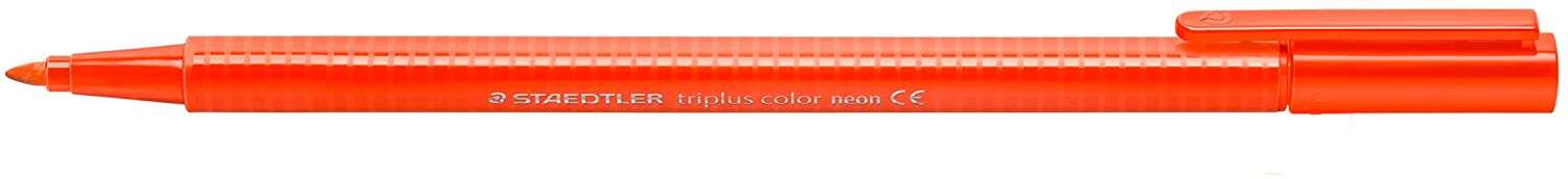 Staedtler Triplus Color 323 Rotulador De Punta Fina - Trazo 1Mm Aprox - Tinta Base De Agua - Color Rojo Neon
