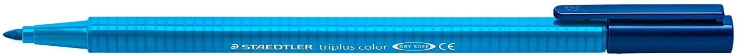Staedtler Triplus Color 323 Rotulador De Punta Fina - Trazo 1Mm Aprox - Tinta Base De Agua - Color Azul Cobalto