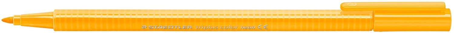 Staedtler Triplus Color 323 Rotulador De Punta Fina - Trazo 1Mm Aprox - Tinta Base De Agua - Color Naranja Neon