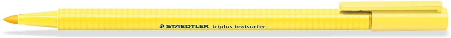 Staedtler Triplus Textsurfer 362 Rotulador Fluorescente - Punta Biselada 1 - 5Mm Aprox - Tinta Base De Agua - Color Amarillo Claro