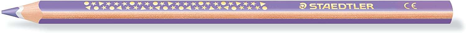 Staedtler Jumbo Noris 128 Lapiz Triangular De Color - Mina De 4Mm - Resistencia A La Rotura - Diseño Ergonomico - Color Violeta