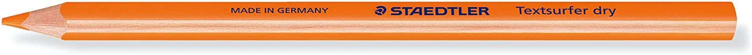 Staedtler Textsurfer Dry 128 64 Lapiz Fluorescente De Color Triangular - Mina De 4Mm - Madera De Bosques Sostenibles - Color Naranja Neon