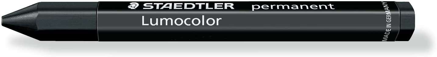 Staedtler Lumocolor Permanent Omnigraph 236 Cera Permanente Hexagonal - Resistente Al Agua - Diametro 12Mm Aprox - Color Negro