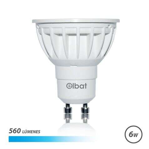 Elbat Bombilla Led Gu10 6W 560Lm - 6500K Luz Fria